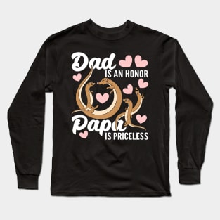 Being Dad Is An Honor Being Papa Is Priceless Otter Outfit Long Sleeve T-Shirt